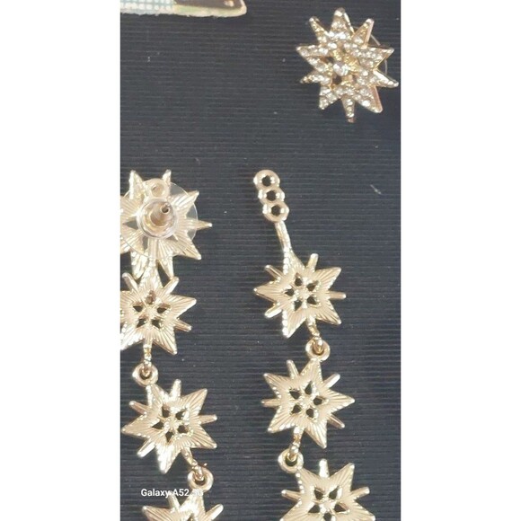 Sugarfix by baublebar snowflake earrings adjustable wear 2 ways - Picture 6 of 8